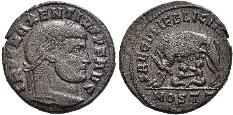 RÖMISCHE KAISERZEIT. 
Maxentius, 306 - 312 n. Chr. AE Follis ø 24mm (6,03g). 2....