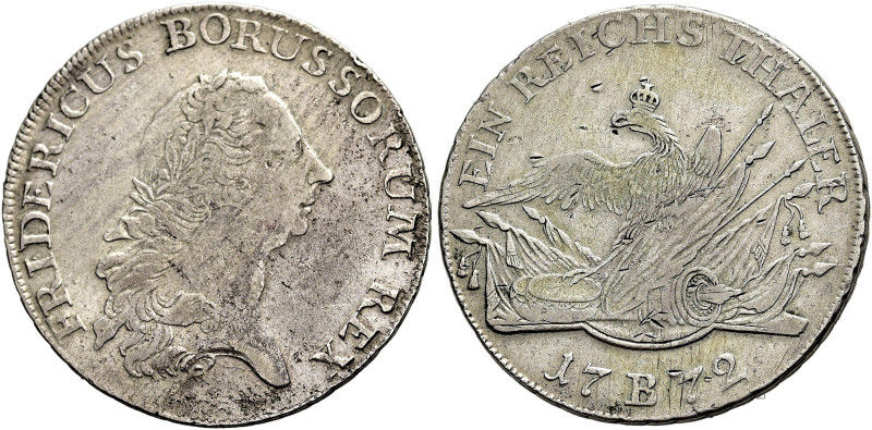 BRANDENBURG / PREUSSEN. 
Friedrich II., 1740 - 1786. Reichstaler (preußisch) 17...