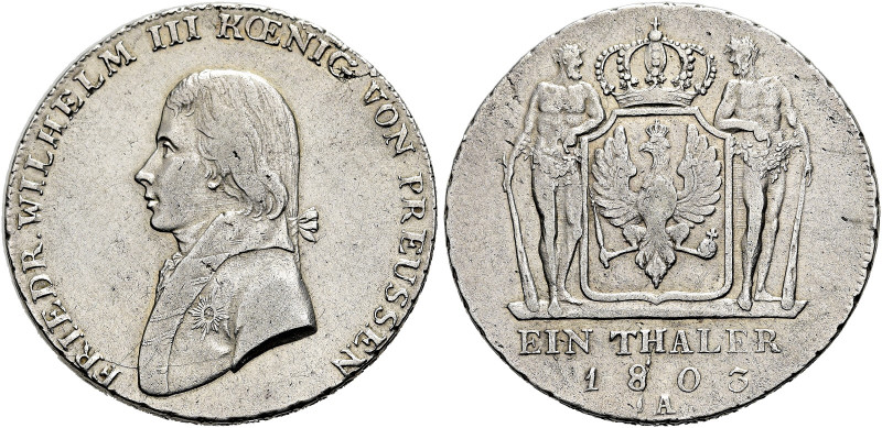 BRANDENBURG / PREUSSEN. 
Friedrich Wilhelm III., 1797 - 1840. Reichstaler (preu...