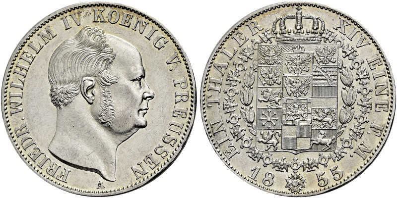 BRANDENBURG / PREUSSEN. 
Friedrich Wilhelm IV., 1840 - 1861. Reichstaler (preuß...