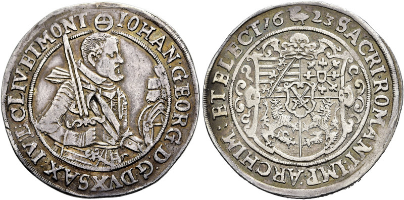 SACHSEN, Kurfürsten und Albertiner. 
Johann Georg I., 1611 - 1656. 1/2 Reichsta...