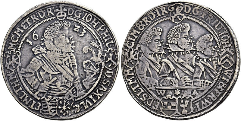 SACHSEN - ALTENBURG. 
Johann Philipp und seine Brüder, 1603 - 1639. Reichs­tale...