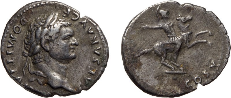 MONETE ROMANE IMPERIALI. DOMIZIANO (81-96). DENARIO
Argento, 3,26 gr, 17x19 mm....