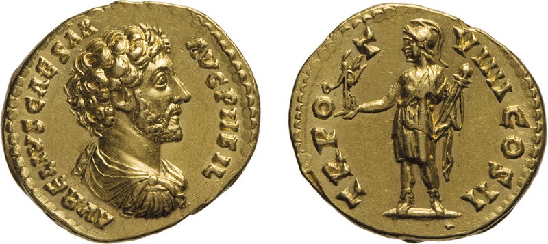 MONETE ROMANE IMPERIALI.
MARCO AURELIO COME CESARE (139-161). AUREO
Coniato ci...