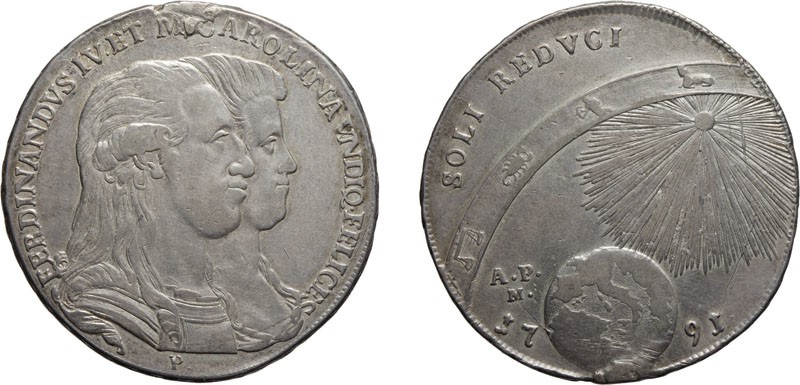 ZECCHE ITALIANE. NAPOLI. 
FERDINANDO IV (1759-1816). PIASTRA 120 GRANA
Argento...