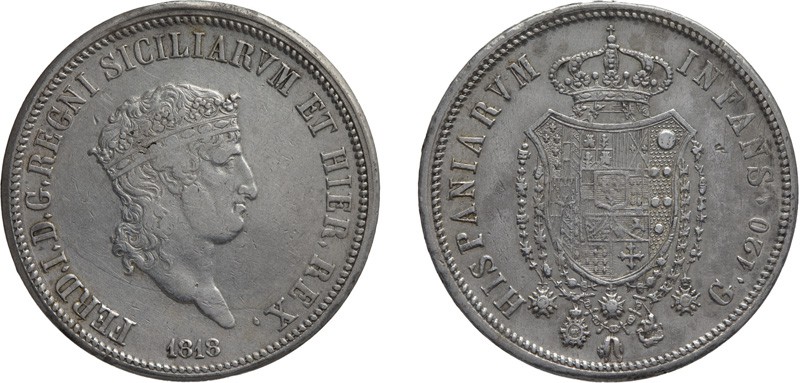 ZECCHE ITALIANE. REGNO DELLE DUE SICILIE. 
FERDINANDO IV (1759-1816). 120 GRANA...