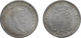 ZECCHE ITALIANE. REGNO DELLE DUE SICILIE. 
FERDINANDO IV (1759-1816). 120 GRANA 1818
Napoli. Argento, 27,55 gr, 38 mm. II tipo. qSPL
D: FERD . I . ...