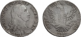 ZECCHE ITALIANE. REGNO DI SICILIA. 
FERDINANDO III DI BORBONE (1759-1816). 12 TARI 1797
Palermo. Argento, 27,17 gr, 37 mm. BB
D: FERDINANDUS·D·G·SI...