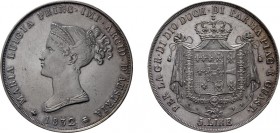 ZECCHE ITALIANE. DUCATO DI PARMA, PIACENZA E GUASTALLA. 
MARIA LUIGIA D'AUSTRIA (1814-1847)
5 LIRE 1832
Milano. Argento, 24,97 gr, 37 mm. SPL+/qFDC...