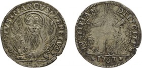ZECCHE ITALIANE. VENEZIA. ALVISE IV MOCENIGO (1763-1778). LIRAZZA DA 30 SOLDI 1767
Argento, 7,41 gr, 31 mm. BB+
D: SANCTVS * MARCVS * VENETVS * Leon...