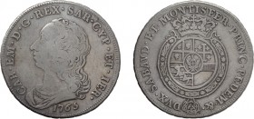REGNO DI SARDEGNA. CARLO EMANUELE III (1730-1773).
SCUDO NUOVO 1765
Argento, 34,65 gr, 43 mm. MB. 
D: CAR EM D G REX SAR CYP ET IER Busto a s.- sot...