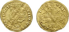 ZECCHE ESTERE. FRANCIA. FILIPPO IV (1285-1314). 
PETIT ROYAL D'ORO
Agosto 1290. Oro, 3,33 gr, 22 mm. Tracce di piegatura. BB
D: PhILIPPVS DEI GRACI...