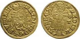 ZECCHE ESTERE. UNGHERIA. MATTIA CORVINO (1458-1490). GOLDGULDEN
Oro, 3,56 gr, 20 mm. BB+
Av: mAThIAS . D. G / R . VnGARIE . Vergine con Bimbo in gre...