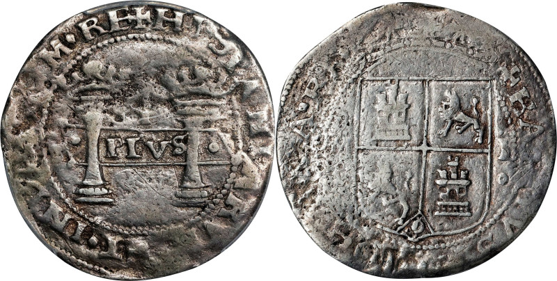 MEXICO. Cob 4 Reales, ND (1539)-oMo oFo. Mexico City Mint. Carlos & Johanna. PCG...