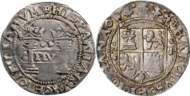 MEXICO. Cob 2 Reales, ND (1541-42)-oMo oPo. Mexico City Mint. Carlos & Johanna. PCGS VF-35.

KM-11; Cal-91; Nesmith-25. Weight: 6.78 gms. Early Seri...