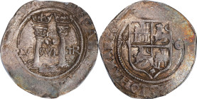 MEXICO. Cob 2 Reales, ND (1542-55)-Mo O. Mexico City Mint. Carlos & Johanna. PCGS AU-53.

KM-12; Cal-103; Nesmith-109A. Weight: 6.84 gms. Late Serie...