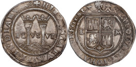 MEXICO. Cob Real, ND (1548-56)-L M. Mexico City Mint. Carlos & Johanna. PCGS EF-45.

KM-9; Cal-73; Nesmith-80. "Late Series". A soft lustrous glow e...