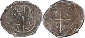 MEXICO. Cob 2 Reales, ND (1598-1613)-Mo. Mexico City Mint. Philip III. PCGS EF-40.

KM-49; Cal Type-125. A pleasing Cob that retains most details wi...