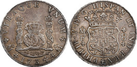 MEXICO. 8 Reales, 1734-Mo MF. Mexico City Mint. Philip V. PCGS EF-45.

KM-103; Cal-1442. A finely-struck issue that has seen moderate circulation, t...