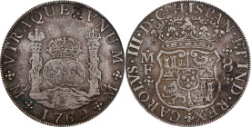 MEXICO. 8 Reales, 1769-Mo MF. Mexico City Mint. Charles III. PCGS Genuine--Chopmark, VF Details.

KM-105; Cal-1095; Yonaka-M8-69. An appealing Pilla...