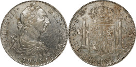 MEXICO. 8 Reales, 1776-Mo FM. Mexico City Mint. Charles III. PCGS Genuine--Cleaned, EF Details.

KM-106.2; Cal-1110. A charming specimen of this eve...