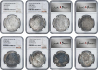 MEXICO. Quartet of Chopmarked 8 Reales, 1773-86-Mo FM. Mexico City Mint. Charles III. All NGC Certified.

KM-106.2. 1) 1773-Mo FM. AU Details. 2) 17...