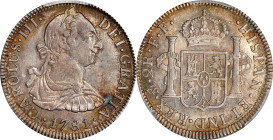 MEXICO. 2 Reales, 1781-Mo FF. Mexico City Mint. Charles III. PCGS AU-58.

KM-88.2; Cal-670. Sharply struck and only limitedly handled, this impressi...