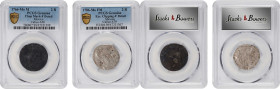 MEXICO. Duo of Chopmarked 2 Reales (2 Pieces), 1766 & 1786. Mexico City Mint. Charles III. Both PCGS Certified.

1) 1766-Mo M. PCGS Genuine--Chopmar...