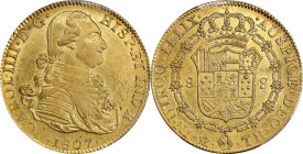 MEXICO. 8 Escudos, 1807-Mo TH. Mexico City Mint. Charles IV. PCGS Genuine--Graffiti, AU Details.

Fr-43; KM-159; Cal-1653. Despite the graffiti next...