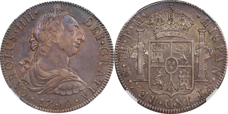 MEXICO. 8 Reales, 1790-Mo FM. Mexico City Mint. Charles IV. NGC EF-45.

KM-108...