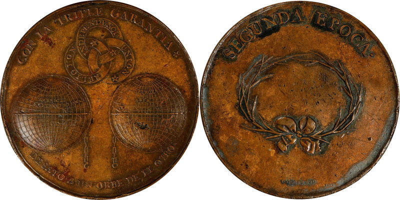 MEXICO. Independence (Second Epoch) Bronze Award Medal, Instituted March 21, 182...