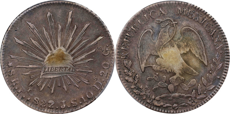 MEXICO. 8 Reales, 1832-Pi JS. San Luis Potosi Mint. PCGS VF-35.

KM-377.12; DP...