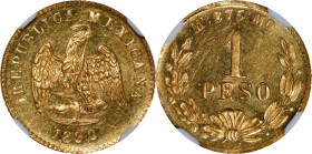 MEXICO. Gold Peso, 1892-Mo M. Mexico City Mint. NGC MS-63.

Fr-157; KM-410.5. Mintage: 2,895. Intricately defined with vivid surfaces. The Standard ...