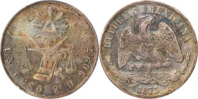 MEXICO. Peso, 1873-Zs H. Zacatecas Mint. PCGS EF-45.

KM-408.8. Moderately circulated with a beautiful mixture of multicolored tone on both sides.
...