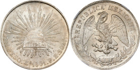 MEXICO. Peso, 1901-Zs FZ. Zacatecas Mint. NGC MS-63.

KM-409.3. Extremely choice for the grade with few visible marks over the surfaces.

Estimate...