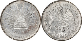 MEXICO. Peso, 1902-Mo AM. Mexico City Mint. NGC MS-62.

KM-409.2. A bold example with flashy luster.

Estimate: $150.00- $250.00