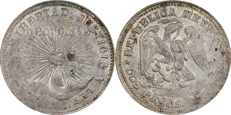 MEXICO. Guerrero. 2 Pesos, 1914-GRO. PCGS Genuine--Tooled, AU Details.

KM-643...