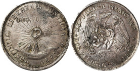 MEXICO. Guerrero. 2 Pesos, 1915-GRO. PCGS AU-55.

KM-644. A wholesome example of this important Revolutionary issue, with deep, mottled toning casti...