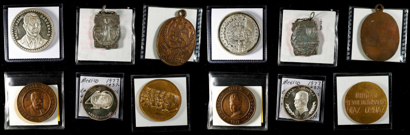 MEXICO. Sextet of Medals (6 Pieces), 1901-77. Grade Range: VERY FINE Details to ...