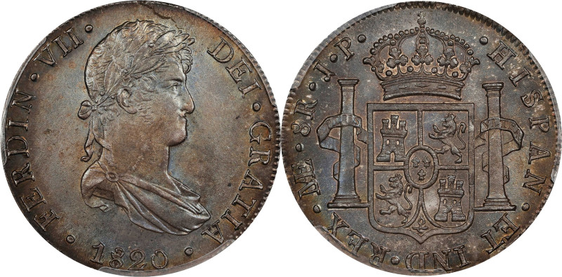 PERU. 8 Reales, 1820-LIMA JP. Lima Mint. Ferdinand VII. PCGS Genuine--Cleaned, U...