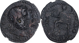 PISIDIA. Termessos. Pseudo-Autonomous Issue. AE 32mm, ca. A.D. 250-255. NGC VF.

SNG BN-2213. Obverse: Laureate head of Zeus Solymos right; Reverse:...