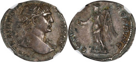 TRAJAN, A.D. 98-117. AR Denarius (3.52 gms), Rome Mint, A.D. 107-108. NGC AU, Strike: 4/5 Surface: 4/5.

RIC-128; RSC-74. Obverse: Laureate bust rig...