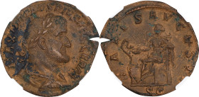 MAXIMINUS I, A.D. 235-238. AE Sestertius, Rome Mint, A.D. 236-237. NGC Ch EF.

RIC-85. Obverse: Laureate, draped, and cuirassed bust right; Reverse:...