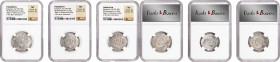 TABARISTAN. Trio of AR Hemidrachms (3 Pieces), A.D. 787-789. All NGC Certified.

1) Sulayman, ca. A.D. 787-789. Weight: 2.02 gms. NGC MS, Strike: 4/...