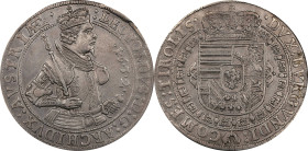 AUSTRIA. Holy Roman Empire. Taler, 1632. Hall Mint. Archduke Leopold V. PCGS Genuine--Cleaned, EF Details.

Dav-3338; KM-629.2. Despite the circulat...