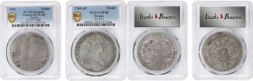 AUSTRIA. Holy Roman Empire. Duo of Talers (2 Pieces), 1761-65. Maria Theresa. Both PCGS Certified.

1) 1761. Hall Mint. PCGS Genuine--Cleaned, EF De...