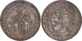 AUSTRIA. Salzburg. Taler, 1623. Salzburg Mint. Paris von Lodron. PCGS AU-53.

Dav-3497; KM-61. Despite some limited signs of handling, this Taler de...