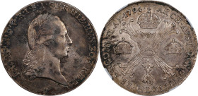 AUSTRIAN NETHERLANDS. Kronentaler, 1794-H. Gunzburg Mint. Franz II. NGC EF Details--Scratches.

Dav-1286; KM-62.1. A presentable example of this eve...