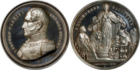 BELGIUM. Leopold I/Cholera Epidemic Silver Medal, 1849. UNCIRCULATED Details. Cleaned.

Brettauer-1679. By Hart. Diameter: 59mm; Weight: 68.31 gms. ...