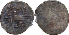 CAMBODIA. 1/8 Tical (Fuang), ND (1847). Ang Duong. PCGS EF-40.

KM-32.1. An attractive example of this crude type, with good strike and only limited...